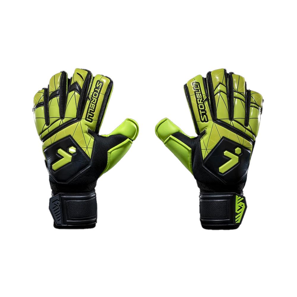 Professional Soccer Goalie Gloves with Finger Spines Storelli Gladiator Legend Goalkeeper Gloves Top-Grade Finger and Hand Protection