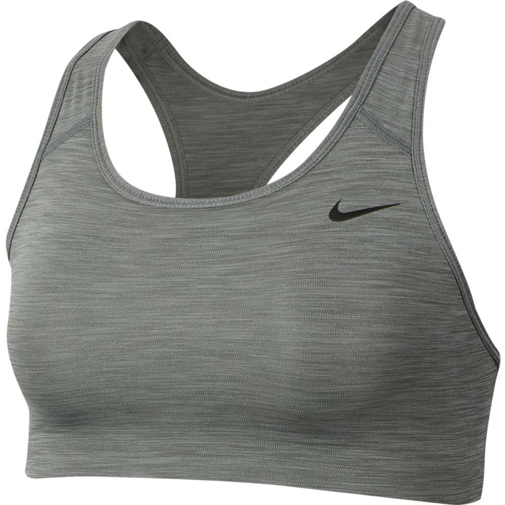 Nike Women's Dri-FIT Swoosh Medium-Support Non-Padded Sports  Bra - Grey