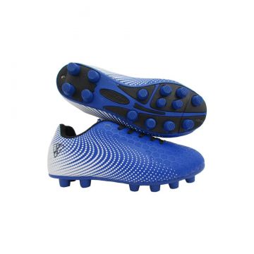 Vizari Youth Stealth Firm Ground Cleats - Blue / Silver