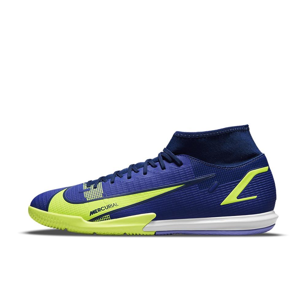 Clip mariposa puede malla Stefans Soccer - Wisconsin - Nike Mercurial Superfly 8 Academy IC Indoor  Soccer Shoes - Sapphire / Void-Blue