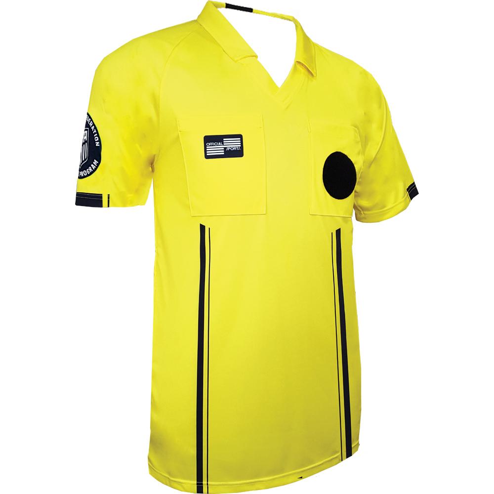 Soccer Referee Jersey Short Sleeve | Size Small | Yellow