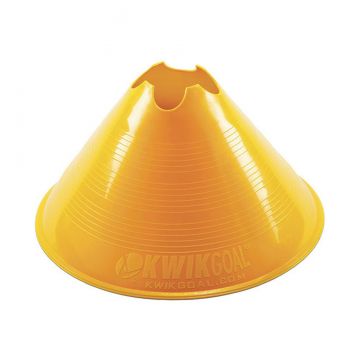 Kwik Goal Jumbo Disc Cones (12 Pack) - Yellow