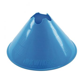 Kwik Goal Jumbo Disc Cones (12PK) - Blue