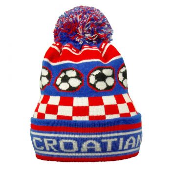 Croatian Eagles FC Pom Beanie - Red / White / Blue
