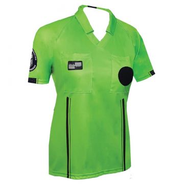 Official Sports Women`s USSF Economy Referee Jersey - Green / Black
