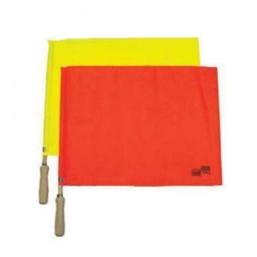 Official Sports Referee Soccer Flag Set - Orange / Yellow
