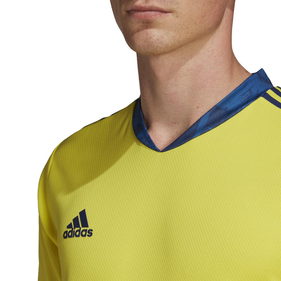 adidas AdiPro 20 Short Sleeve GK Jersey - Shock Yellow/Team Navy